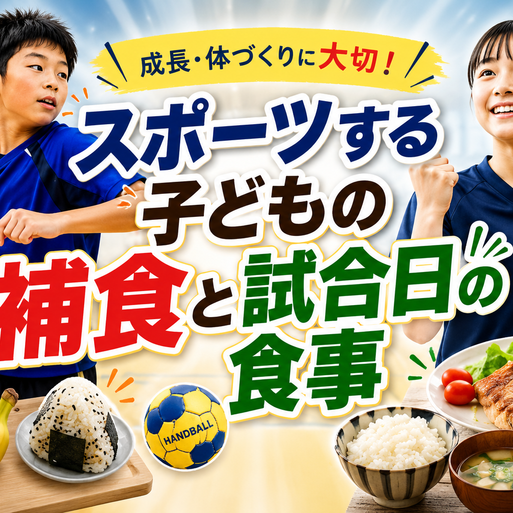 スポーツする子どもの補食と試合日の食事