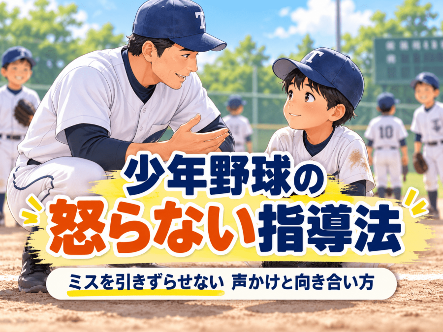少年野球の怒らない指導法｜ミスを引きずらせない声かけと向き合い方